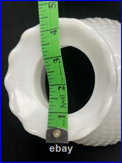 Antique Global Bubbled Milk Glass Shade Chandelier/Hurricane Lamp Shade Parts