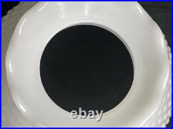 Antique Global Bubbled Milk Glass Shade Chandelier/Hurricane Lamp Shade Parts