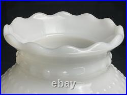Antique Global Bubbled Milk Glass Shade Chandelier/Hurricane Lamp Shade Parts