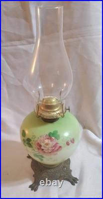 Antique Gone With The Wind Oil Lamp P&A Dorset
