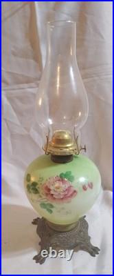 Antique Gone With The Wind Oil Lamp P&A Dorset