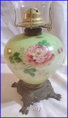 Antique Gone With The Wind Oil Lamp P&A Dorset