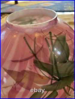 Antique Gone with the Wind Parlor Lamp Globe Hand Painted 10 SHADE ONLY + Parts