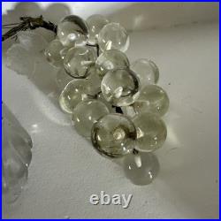 Antique Grapes Cluster Solid Glass Chandeliers Lamp Parts Clear Blue