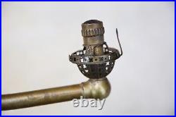 Antique Hanging Hollow Wire Gas Style Chandelier Oil Lamp Victorian Parts RARE