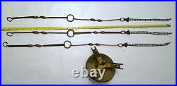 Antique Hanging Kerosene / Oil Lamp Parts chains, pulley