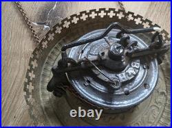 Antique Hanging Parlor Oil Lamp Parts Lot Uranium Arm Frame Motor Pully H&B