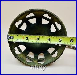 Antique Iron Metal Oil Lamp Wall Bracket Acme 8 Mercury Glass Reflector