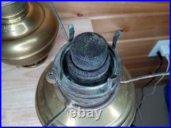 Antique Juno Center Draft Oil Lamp Font Hanging Lamp Parts Lot of 4 Brass