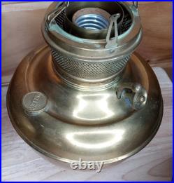 Antique Juno Center Draft Oil Lamp Font Hanging Lamp Parts Lot of 4 Brass