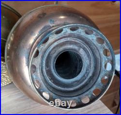 Antique Juno Center Draft Oil Lamp Font Hanging Lamp Parts Lot of 4 Brass