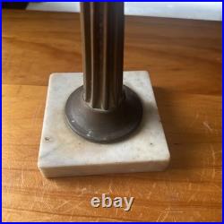 Antique Kerosene Cranberry Lamp Parts Etched Base & Swirl Glass Shade