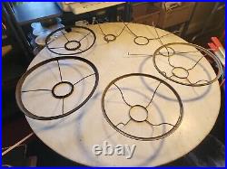 Antique Kerosene Lamp Shade Spider Assortment Restoration Project Light Parts