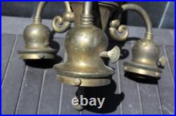 Antique Lamp Chandelier Parts Handel Tiffany Sockets Bell Shaped Shade Holder