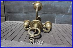 Antique Lamp Chandelier Parts Handel Tiffany Sockets Bell Shaped Shade Holder