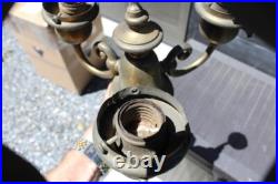 Antique Lamp Chandelier Parts Handel Tiffany Sockets Bell Shaped Shade Holder