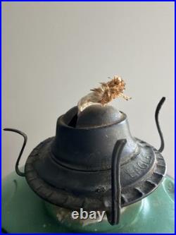 Antique Lamp Kerosene Oil Hand Painted Floral Vintage Waterberry 18