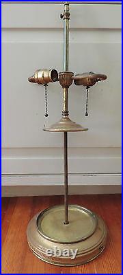 Antique Lamp Parts Gilt Brass Base for Chinese Vase Socket Art Deco