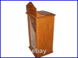 Antique Lamp Parts Oak Show Case Display Hardware Country Store