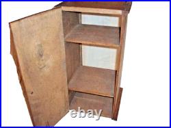 Antique Lamp Parts Oak Show Case Display Hardware Country Store