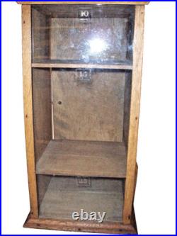 Antique Lamp Parts Oak Show Case Display Hardware Country Store