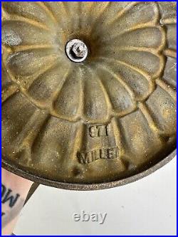 Antique Miller gas table lamp base parts restore 1G