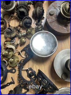Antique Oil Lamps, Burners, Parts, Mounts, & Much More