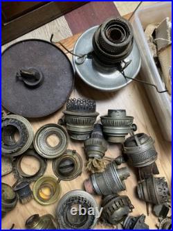 Antique Oil Lamps, Burners, Parts, Mounts, & Much More