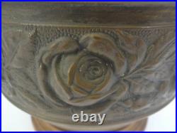 Antique Old Rose Flower Floral Brass Relief Decorative Table Lamp Lighting Parts