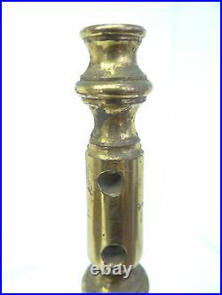 Antique Old Used Metal Brass Table Lamp Base Body Round Bottom Lighting Parts