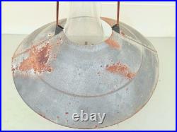Antique P&a No. 3 Banner Center Draft Hanging Country Store Oil Lamp
