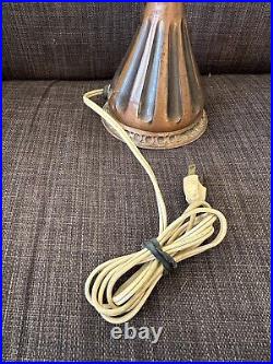 Antique Pairpoint Puffy Lamp Lacquered Metal Base D 3056 For Parts Or Repair