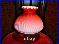 Antique Peg Satin Glass Lamp Parts Great Lot For Restoration