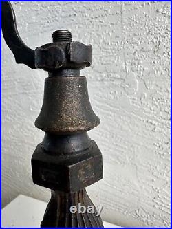 Antique Pittsburgh brass table lamp base parts restore 1Z
