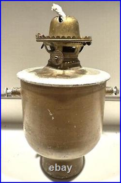 Antique Plume & Atwood Wall Mount Maritime Ship Oil Lamp Waterbury Conn