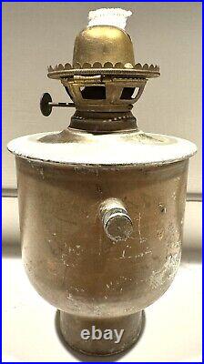 Antique Plume & Atwood Wall Mount Maritime Ship Oil Lamp Waterbury Conn