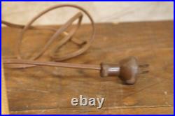 Antique Porcelain Vase Table Lamp Parts or Repair No Shade Bakelite Old Plug