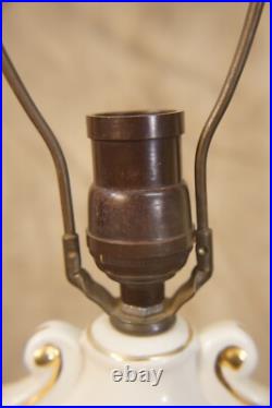 Antique Porcelain Vase Table Lamp Parts or Repair No Shade Bakelite Old Plug