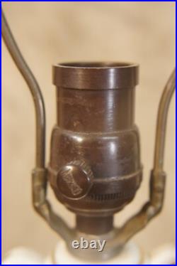 Antique Porcelain Vase Table Lamp Parts or Repair No Shade Bakelite Old Plug
