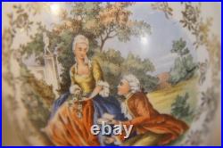 Antique Porcelain Vase Table Lamp Parts or Repair No Shade Bakelite Old Plug