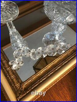 Antique Prisms Vintage Glass Cut Crystal Chandelier Lamp Parts 90 Prism Pieces L