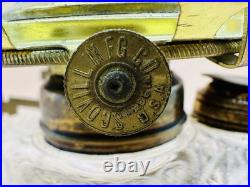 Antique Queen Anne Mercury Reflector Victorian Fluid Bracket Lamp