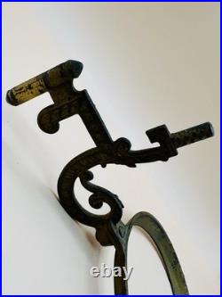 Antique Queen Anne Mercury Reflector Victorian Fluid Bracket Lamp