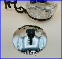 Antique Queen Anne Mercury Reflector Victorian Fluid Bracket Lamp