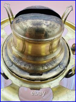 Antique Queen Anne Mercury Reflector Victorian Fluid Bracket Lamp