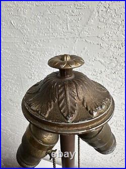 Antique Rainaud Table Lamp Base Parts Restore 6A Double Socket Ornate