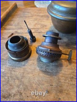 Antique Rare HG. MOEHRING OIL Lamp Burner Parts CH. McKinney & Co Boston Font
