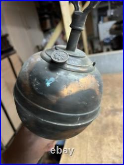 Antique Rare Unknown Railroad RR Gas Light Lantern Lamp Burner Pot Tank Parts