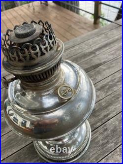 Antique Rayo 24.96 1905 Oil lamp. Parts Intact except the Mantel and Chimney
