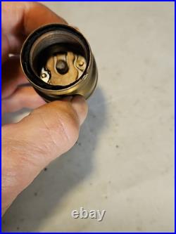 Antique Set Of 4 Matching Lamp Sockets Brass Snap Switch Nice Unrestored Parts